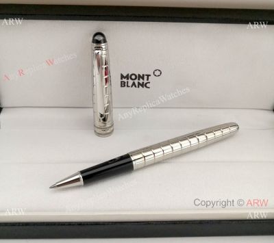 Mont Blanc Replica Pen Meisterstuck Silver Rollerball Pen & Diamond